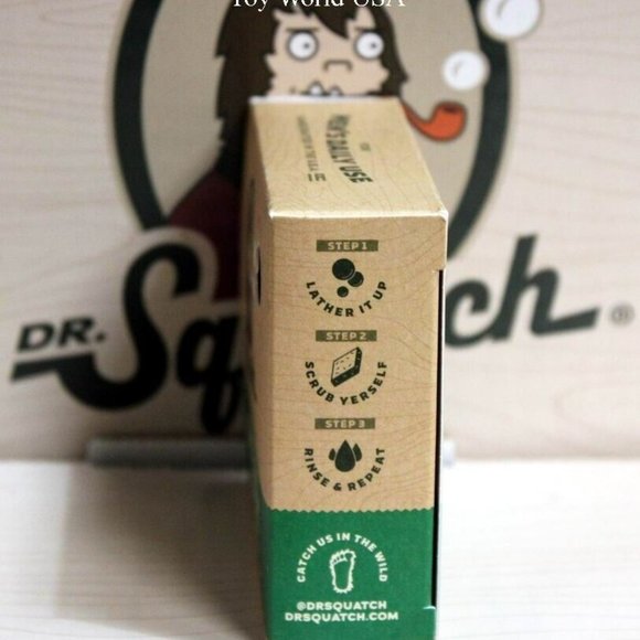 Dr Squatch Men's Natural Soap Spearmint Basil 5oz Bar Zero Grit - Picture 4 of 4